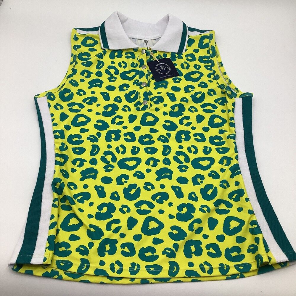 The Bubble Womens Becca Golf Tennis Polo Top Size‎ Medium NWT